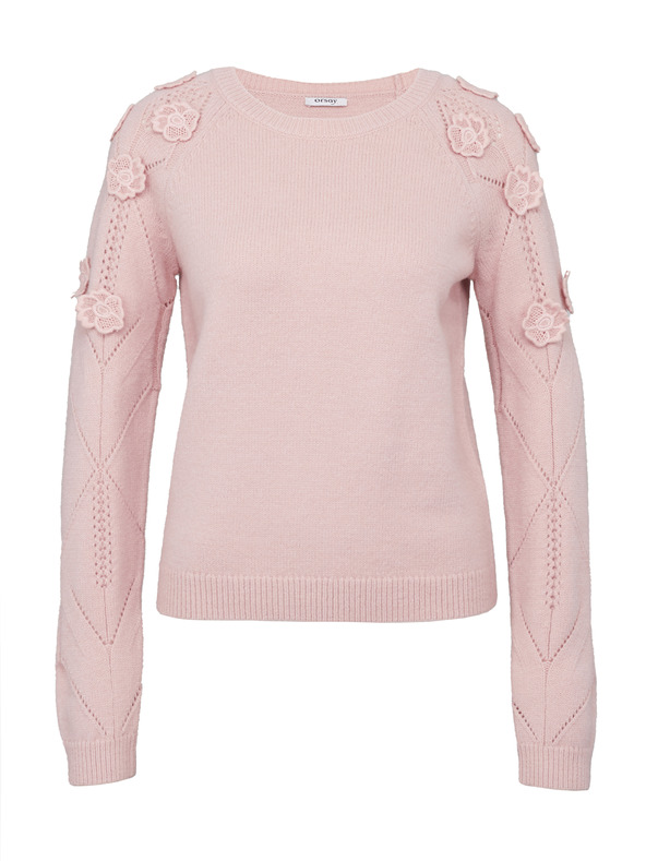 Orsay Pulover roz deschis pentru femei cu model floral ORSAY