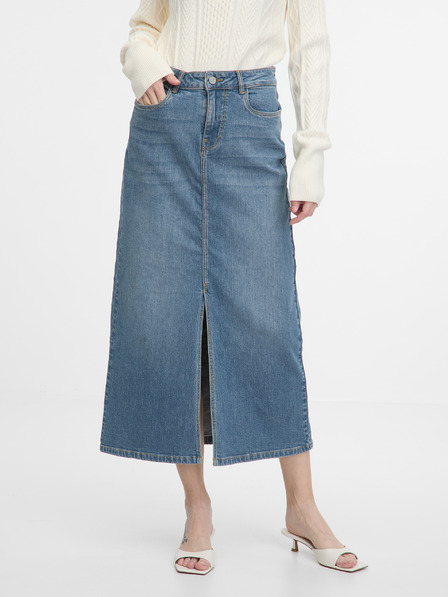Orsay Fustă maxi din denim albastră pentru femei ORSAY