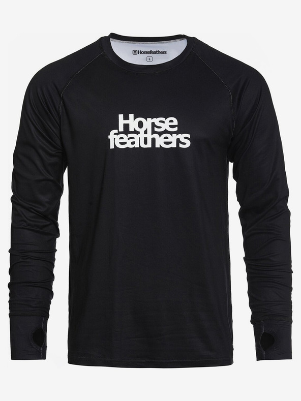 Horsefeathers Tricou termic Riley - negru mărimea L HORSEFEATHERS