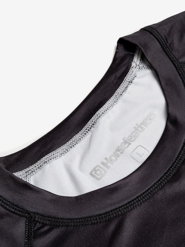 Horsefeathers Tricou termic Riley - negru mărimea L HORSEFEATHERS