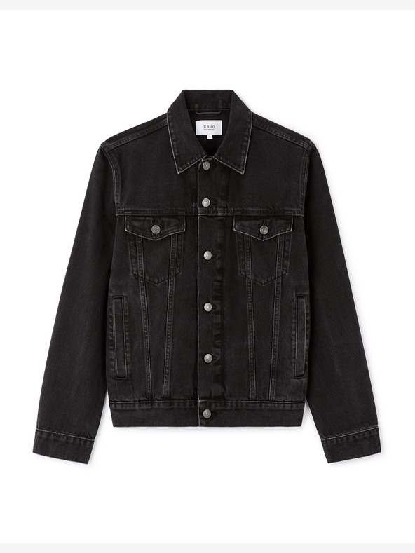 Celio Jachetă din denim neagră pentru bărbați Celio Gudens
