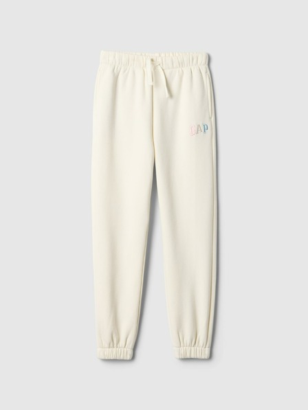GAP Pantaloni de trening fleece logo army pentru copii GAP