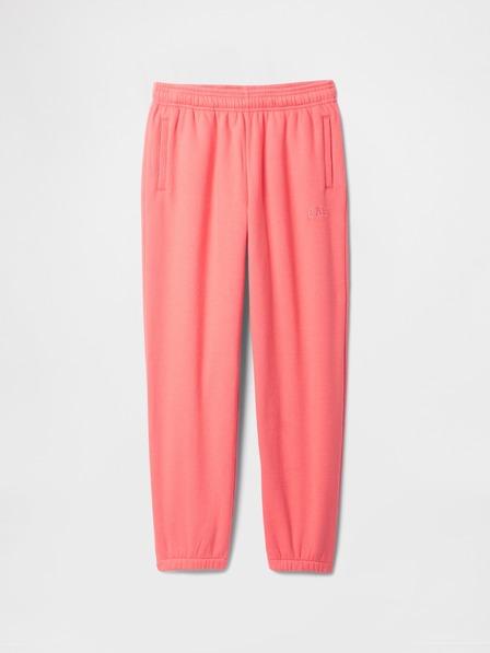 GAP Pantaloni de trening fleece logo army pentru copii GAP