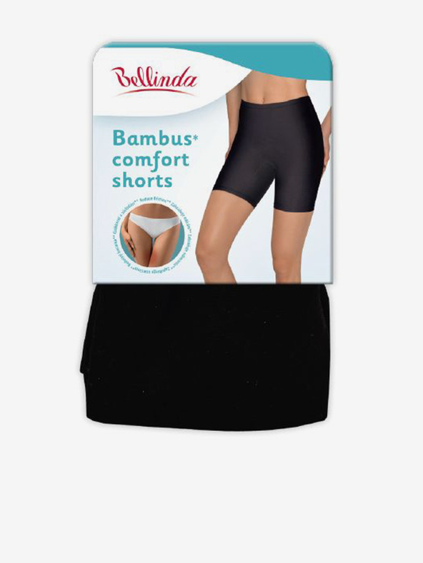 Bellinda Pantaloni scurți negri cu cordon pentru femei Bellinda BAMBUS COMFORT SHORTS