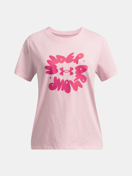 Under Armour Tricou pentru fete Under Armour UA Bubble Wordmark SS