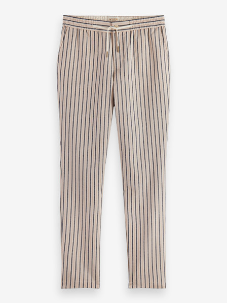 Scotch & Soda Pantaloni bărbătești bej cu dungi și lenjerie Scotch & Soda