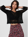 Jacqueline de Yong Pulover scurt negru JDY-New Sun