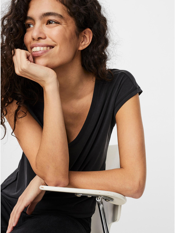 Vero Moda Tricou negru VERO MODA Filli