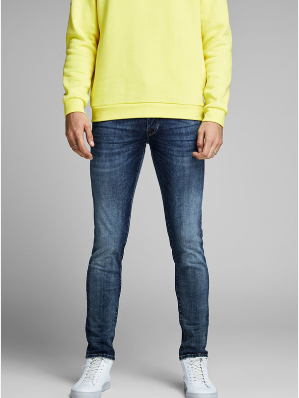Jack & Jones Blugi skinny fit albaștri pentru bărbați Jack & Jones Glenn