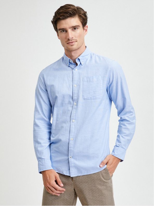 Jack & Jones Cămașă Jack & Jones Oxford albastră