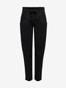 Jacqueline de Yong Pantaloni cropped negri cu cravată JDY Catia