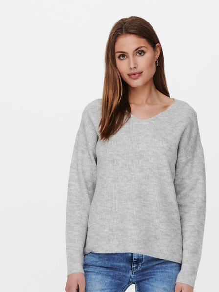 ONLY Pulover ONLY Camilla gri deschis