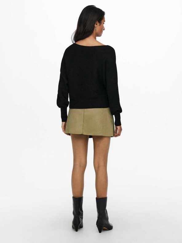 ONLY Pulover negru cu mâneci batwing pentru femei ONLY Adaline