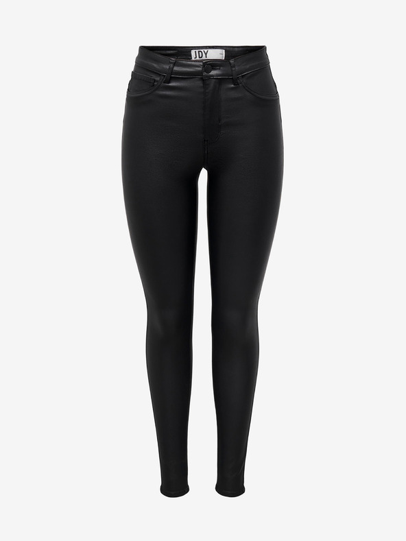 Jacqueline de Yong Pantaloni skinny fit negri cu finisaj JDY New Thunder