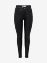 Jacqueline de Yong Pantaloni skinny fit negri cu finisaj JDY New Thunder