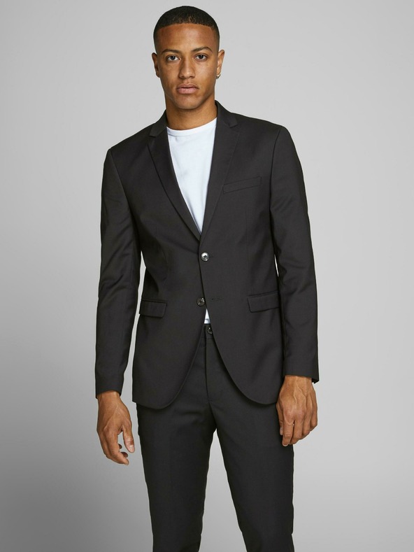Jack & Jones Jachetă neagră Jack & Jones pentru bărbați Jack & Jones Franco
