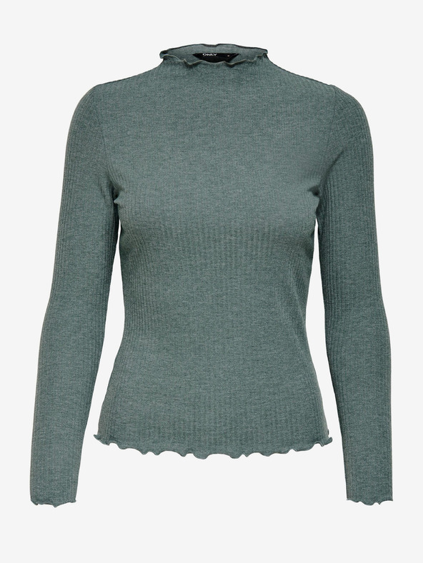 ONLY Tricou costeliv verde pentru femei ONLY Emma