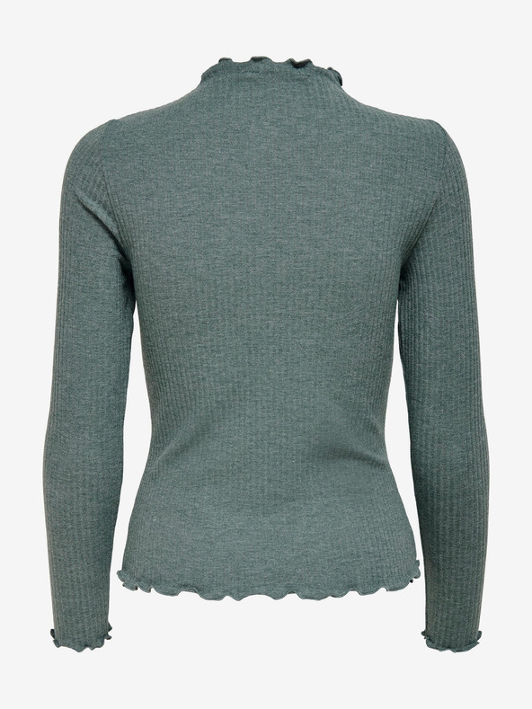 ONLY Tricou costeliv verde pentru femei ONLY Emma