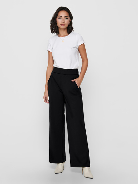 Jacqueline de Yong Pantaloni negri cu picior lat JDY Louis