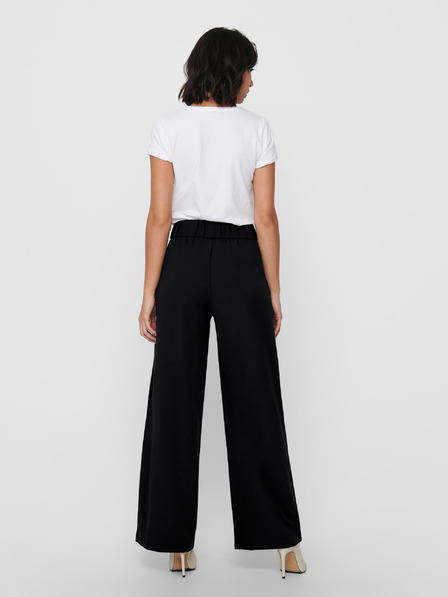 Jacqueline de Yong Pantaloni negri cu picior lat JDY Louis
