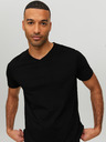 Jack & Jones Tricou de bază negru pentru bărbați Jack & Jones
