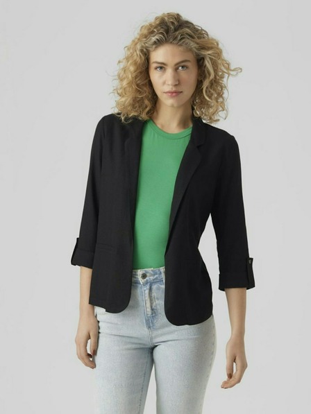 Vero Moda Jachetă neagră cu in pentru femei VERO MODA Jesmilo
