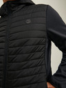 Jack & Jones Jachetă matlasată ușoară neagră Jack & Jones pentru bărbați