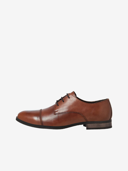 Jack & Jones Semicizme din piele pentru bărbați, maro Jack & Jones Raymond