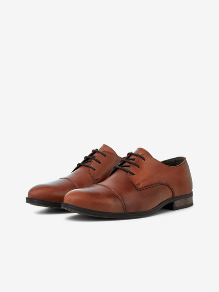 Jack & Jones Semicizme din piele pentru bărbați, maro Jack & Jones Raymond