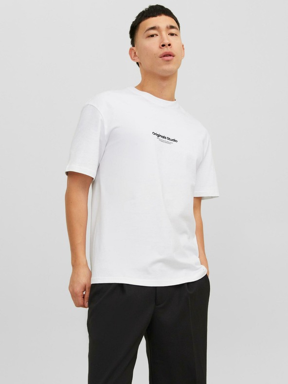 Jack & Jones Tricou alb Jack & Jones Vesterbo pentru bărbați