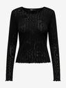 ONLY Tricou negru cu mânecă lungă pentru femei ONLY Carlotta