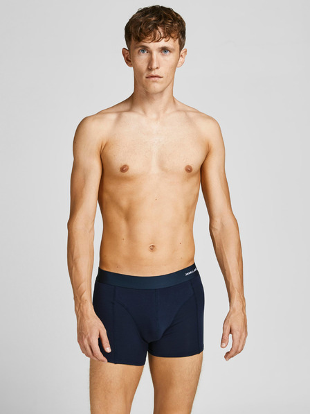 Jack & Jones Set de trei boxeri pentru bărbați în albastru închis, burgundy și negru Jack & Jones Basic