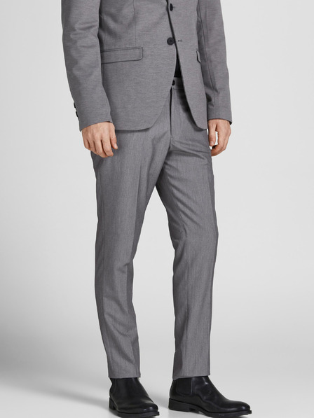 Jack & Jones Pantaloni de costum gri pentru bărbați Jack & Jones Franco