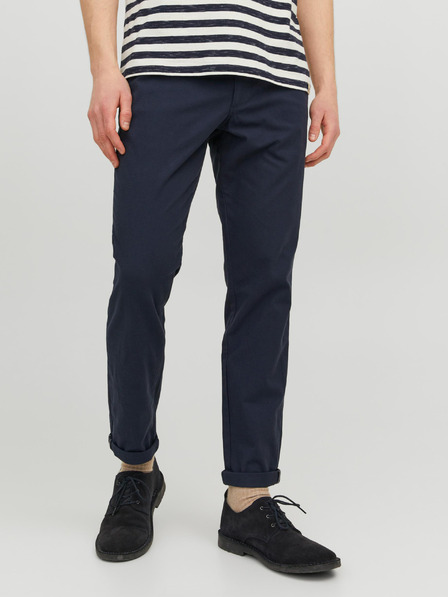 Jack & Jones Pantaloni chino cropped albastru închis pentru bărbați Jack & Jones Marco