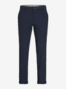 Jack & Jones Pantaloni chino cropped albastru închis pentru bărbați Jack & Jones Marco