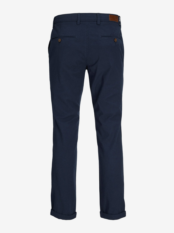 Jack & Jones Pantaloni chino cropped albastru închis pentru bărbați Jack & Jones Marco