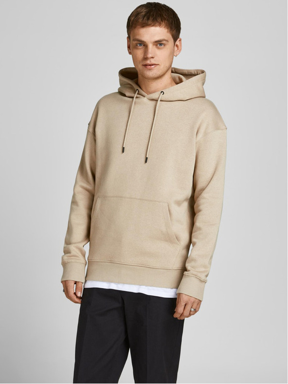 Jack & Jones Hanorac Jack & Jones Star bej pentru bărbați