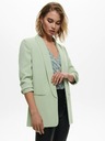 ONLY Blazer cu mânecă trei sferturi verde deschis pentru femei ONLY Elly