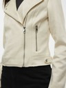 Vero Moda Jachetă de damă Vero Moda Jose din piele de căprioară crem
