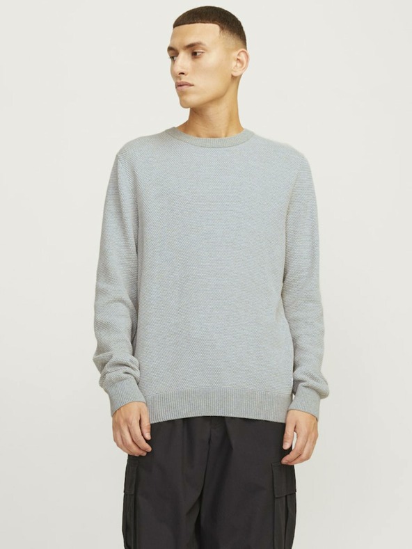 Jack & Jones Pulover Jack & Jones Globe gri deschis pentru bărbați