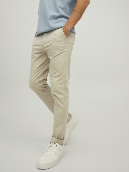 Jack & Jones Pantaloni Chino pentru bărbați Jack & Jones Marco Beige