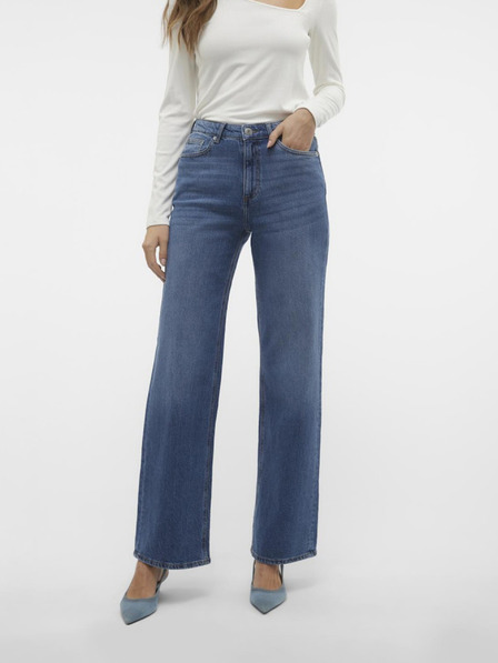 Vero Moda Blugi blue fit largi pentru femei Vero Moda Tessa