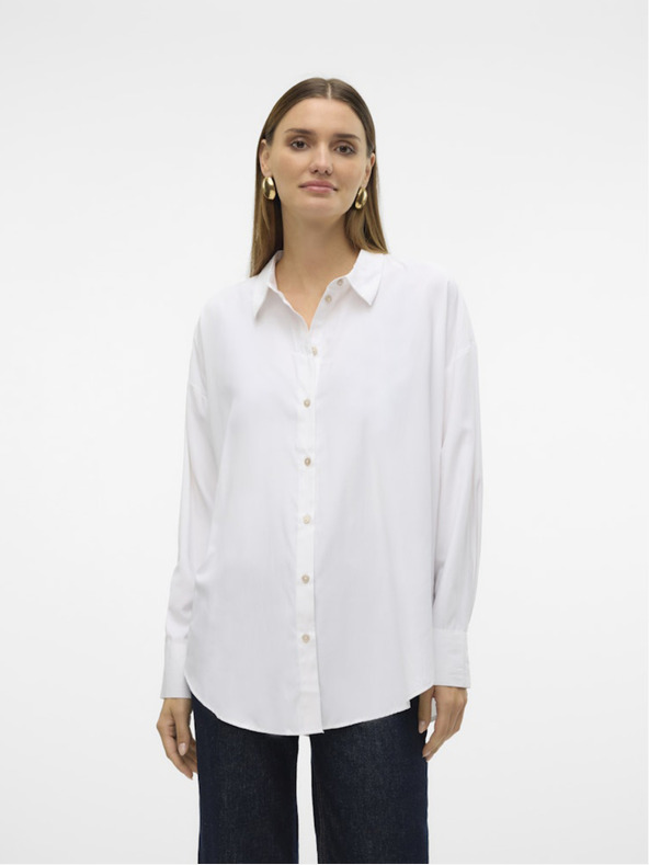 Vero Moda Cămașă albă pentru femei Vero Moda Nora