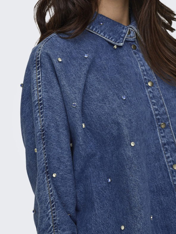 ONLY Cămașă din denim albastru pentru femei ONLY Grace