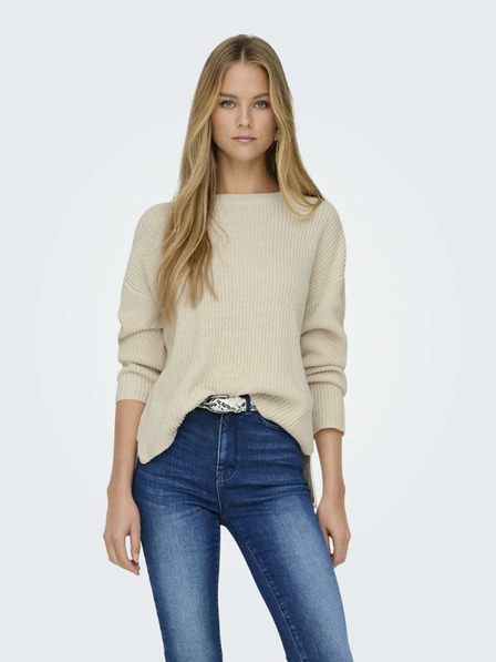 ONLY Pulover bej pentru femei ONLY Luna