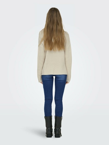 ONLY Pulover bej pentru femei ONLY Luna