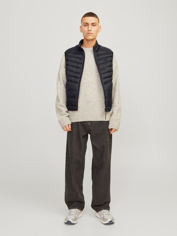 Jack & Jones Vesta matlasată Sprint neagră Jack & Jones pentru bărbați