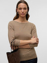 AWARE by VERO MODA Tricou cu dungi maro pentru femei AWARE by VERO MODA Fiona