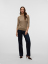 AWARE by VERO MODA Tricou cu dungi maro pentru femei AWARE by VERO MODA Fiona