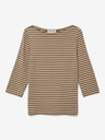 AWARE by VERO MODA Tricou cu dungi maro pentru femei AWARE by VERO MODA Fiona